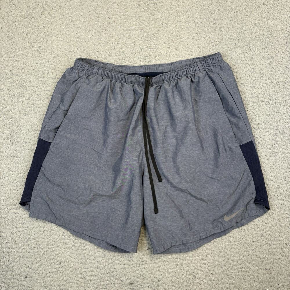 Nike Challenger Brief-Lined 7” Running Shorts CZ9066 Men’s Large Obsidian Blue